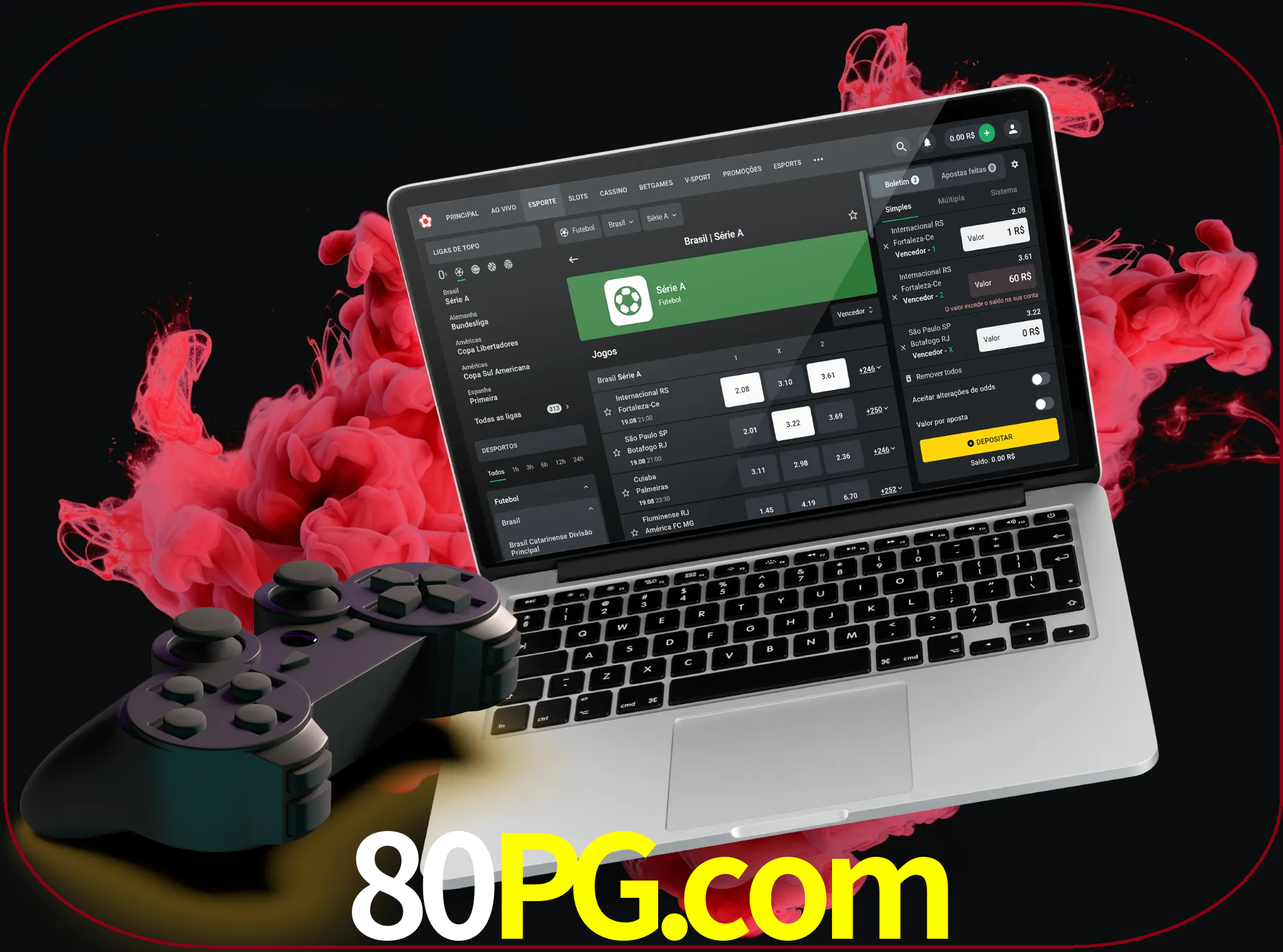 Visite a secção especial de jogos de vídeo em 80pg para descobrir em que jogos pode apostar e ganhar muito dinheiro.