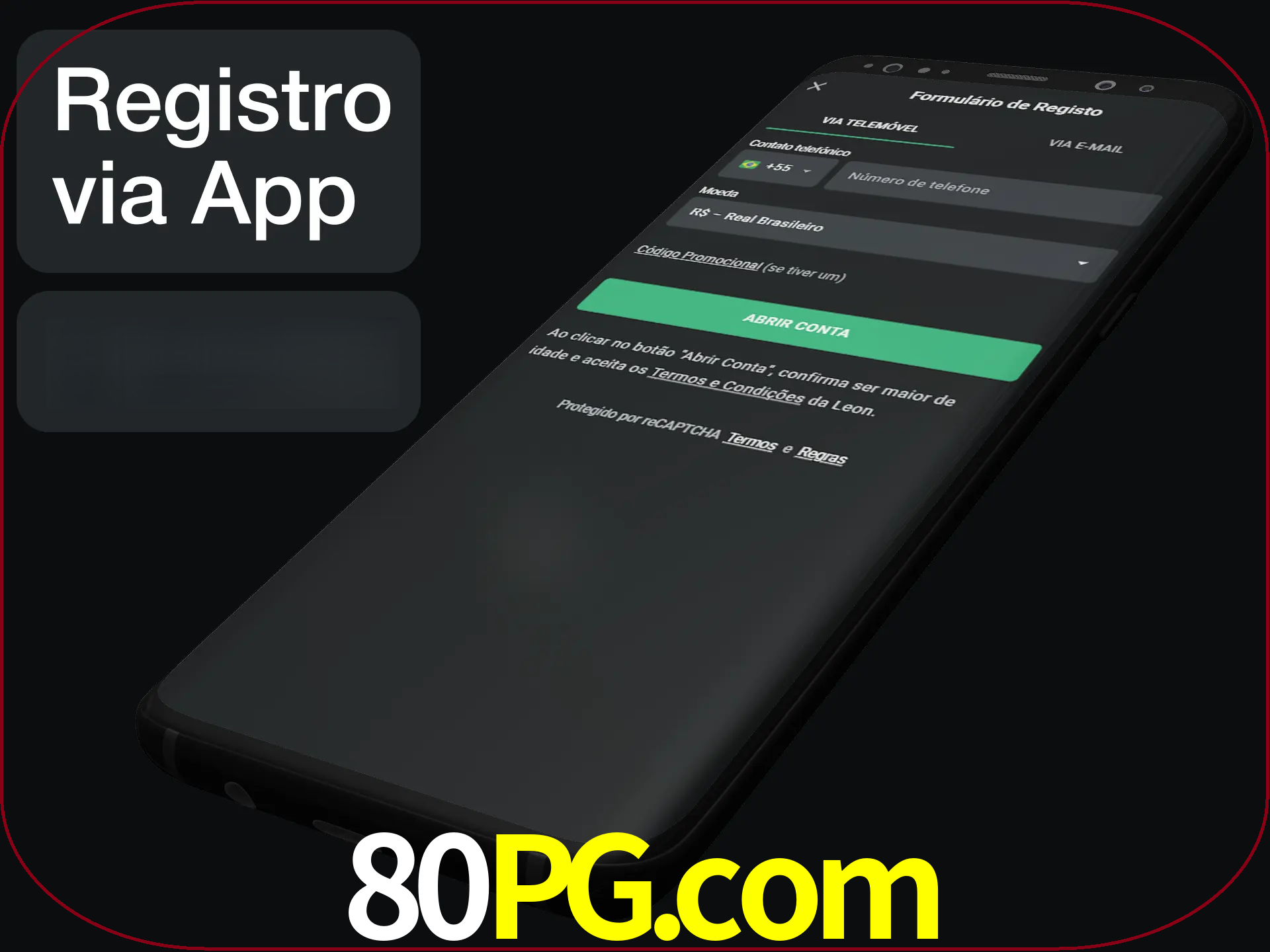 Registre-se quiclly em LeonBet usando o aplicativo.